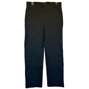 LOFT Dark Gray Knit Pull-On Pants Effortless Comfort Chic Size Medium